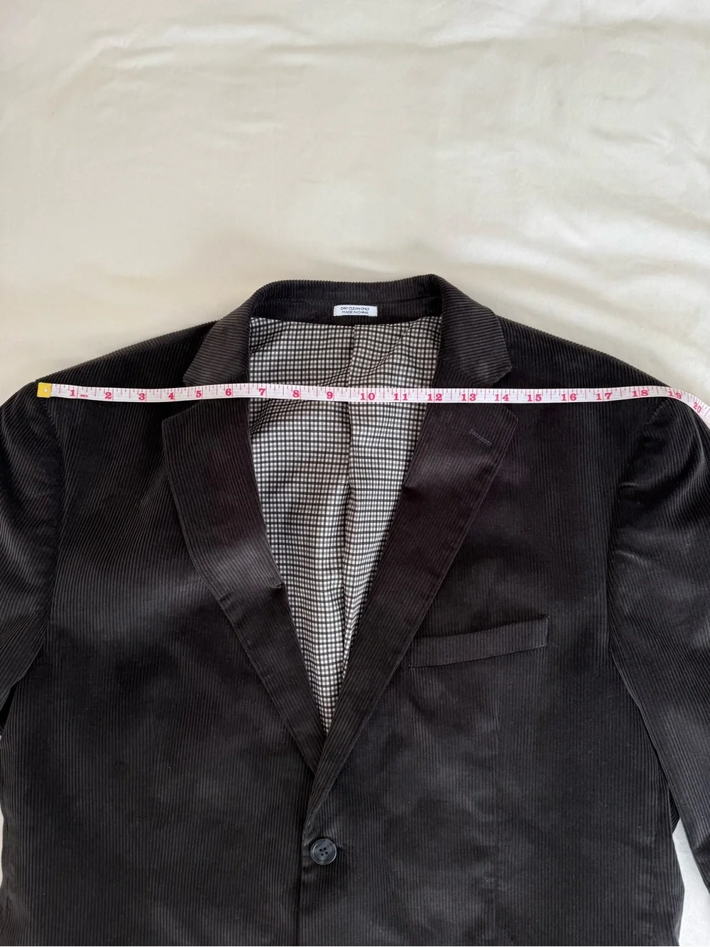 Saddlebred Heritage Corduroy Dark Brown Sport Coat Blazer Jacket 42R